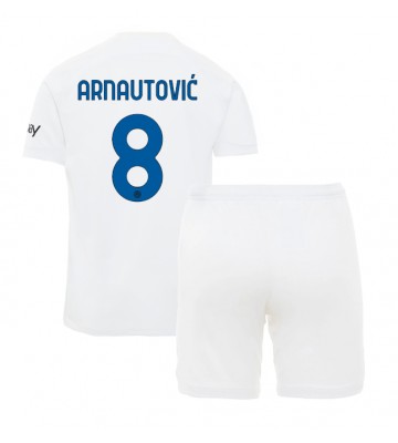 Inter Milan Marko Arnautovic #8 Segunda Equipación Niños 2023-24 Manga Corta (+ Pantalones cortos)